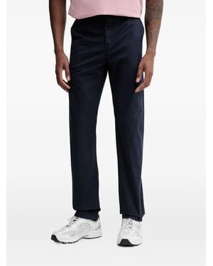 Napapijri Pantalones Con Diseño Bordado - Azul