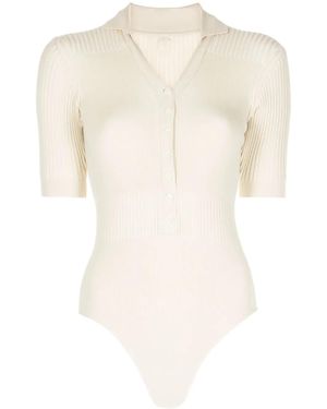 Jacquemus Le Body Yauco ポロボディスーツ - ナチュラル