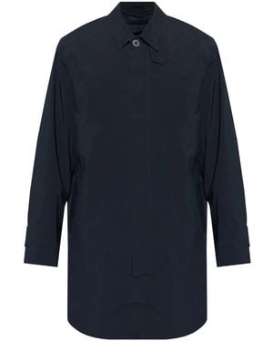 Samsøe & Samsøe Gabardina con cierre oculto - Azul