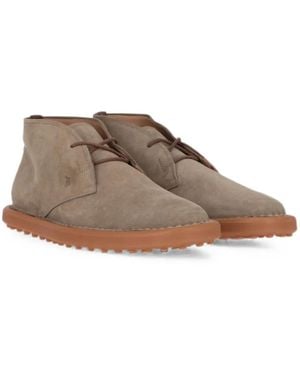 Tod's Suede Ankle Boots - Brown