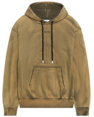 Gcds Cotton Drawstring Hoodie - Green