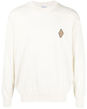 Marcelo Burlon Maglione Girocollo Sunset Cross - Bianco