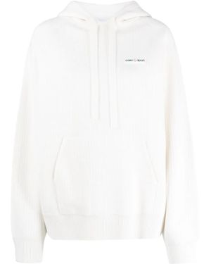 CASABLANCA Casa Sport Ribbed Hoodie - White