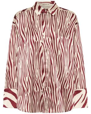 Nicholas Taja Oversized Button Down Shirt - レッド