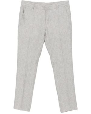 Daniele Alessandrini Pinstripe-Pattern Pants - Gray