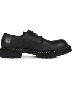 Guidi Chaussures Big Daddy En Cuir À Trépointe Norvégienne - Black