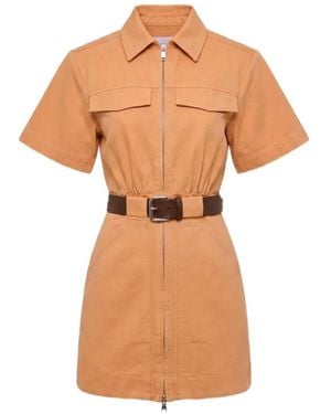 Nicholas Embla Belted Utility Mini Dress - White