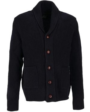 Barbour Hartland Cardigan Mit Schalkragen - Blau