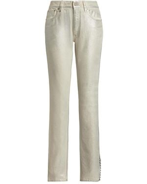 Ralph Lauren メタリック ストレートジーンズ - グレー