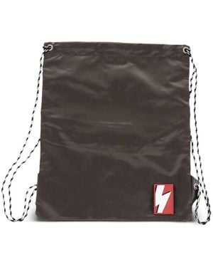 Neil Barrett Fair Isle Thunderbolt Backpack - Black