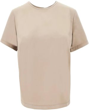 Weekend by Maxmara T-Shirt mit Rundhalsausschnitt - Natur