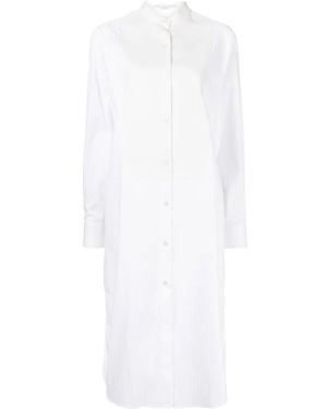 Stella McCartney Striped Cotton Shirtdress - White