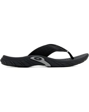 Oakley Logo-Detail Flip-Flops - Black