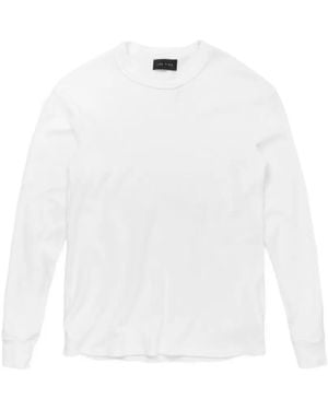 Les Tien Thermal Long Sleeve T-Shirt - White