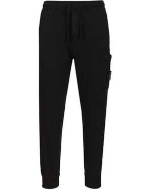 Stone Island Badge Track Trousers - Black