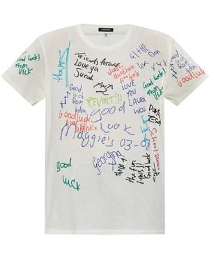 R13 プリント Tシャツ - ホワイト