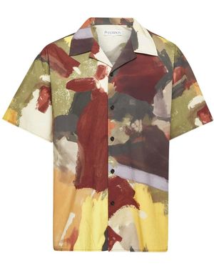 JW Anderson Printed Short-Sleeve Shirt - Green