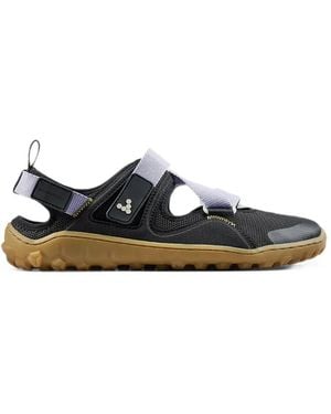 Vivobarefoot Mesh-Panelled Touch-Strap Slip On - White