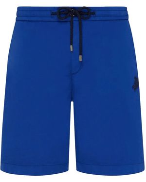 Vilebrequin Turtle-Embroidered Shorts - Blue