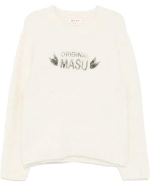 MASU Original Gebürsteter Pullover - Weiß