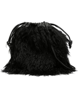 Zadig & Voltaire Rock To Go Frenzy Lammy Bucket-Tas - Zwart