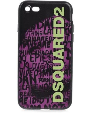DSquared² Logo-Print Iphone 7 Case - Purple