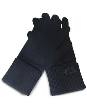 Weekend by Maxmara Zamianew Ribbed Gloves - Blue
