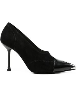 Liu Jo Metal-Tip Paneled Pumps - Black
