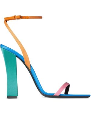 Saint Laurent 110Mm Dominique Sandals - Blue