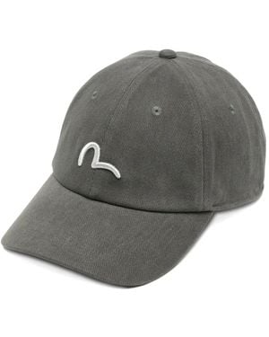 Evisu Logo-Embroidered Baseball Cap - Grey