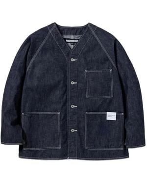 Neighborhood Raglan-Sleeve Denim Jacket - Blue