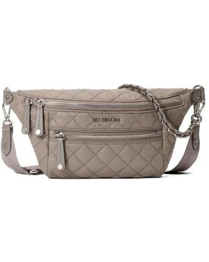 MZ Wallace Crosby Small Quilted Crossbody Bag - Grey