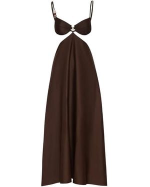Baobab Robe Longue Kalina À Encolure Balconnet - Brown