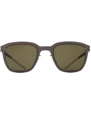 Mykita Avery Square-Frame Sunglasses - Brown