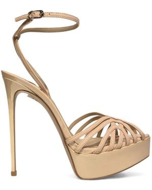 Le Silla Sandalen mit Plateau - Mettallic