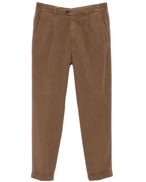Alpha Industries Pleated Tapered-Leg Pants - Brown