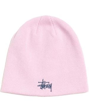 Stussy Skullcap Beanie Hat - Pink