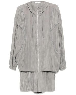 B+ AB Track Jacket Shorts Set - Gray