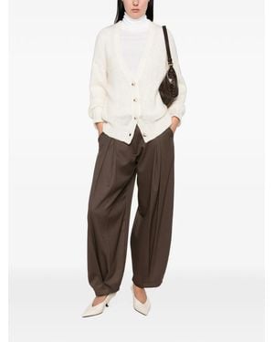 EMERSON RENALDI Grob Gestrickter Cardigan - Weiß