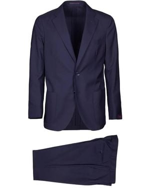 Bagnoli Sartoria Napoli Anzug mit aufgesetzten Taschen - Blau