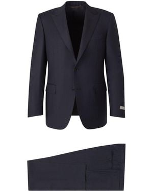 Canali Pinstriped Suit - Blue