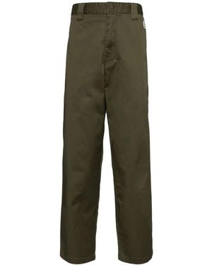 Aape By A Bathing Ape Logo-Patched Trousers - Green