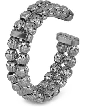 Desmo Crystal Ring Mit Facettierten Perlen - Grau