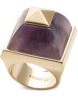 Eddie Borgo Sugarloaf Pyramid Amethyst Ring - Pink