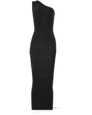 Wolford Cutout One-Shoulder Midi Dress - Black