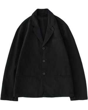 Studio Nicholson Spiel Notch-Lapels Blazer - Black