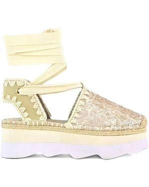 Mou 55Mm Espa Platform Espadrilles - Metallic