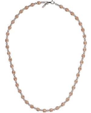 Desmo Crystal Necklace - Mettallic