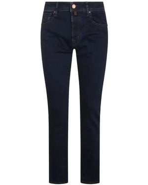 Jacob Cohen Logo-Patch Slim-Fit Jeans - Blue