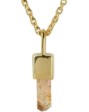 Parts Of 4 Sterling Talisman Imperial Topaz Necklace - Metallic
